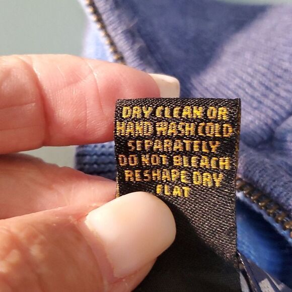 Vernon Scott Vero Beach mens blue sweater. Size large. 💯% Cotton. - Picture 7 of 7